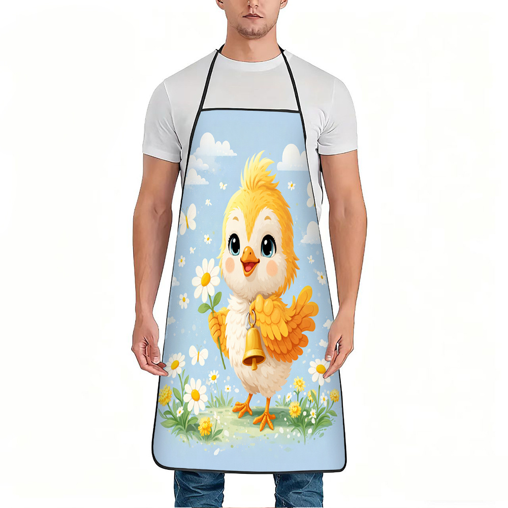 Cute Chick Holding Flower Apro - Baking Kitchen Kids recension och pris