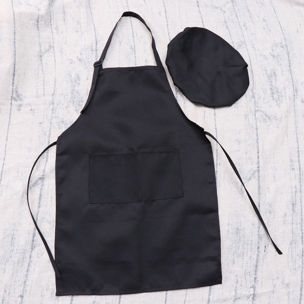 1Set Children Apron Hat Set Bl - Baking Kitchen Kids recension och pris