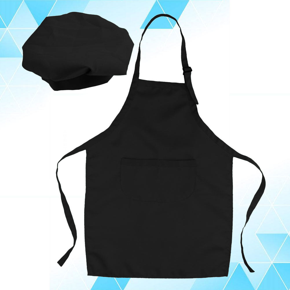 1Set Children Apron Hat Set Bl - Baking Kitchen Kids recension och pris