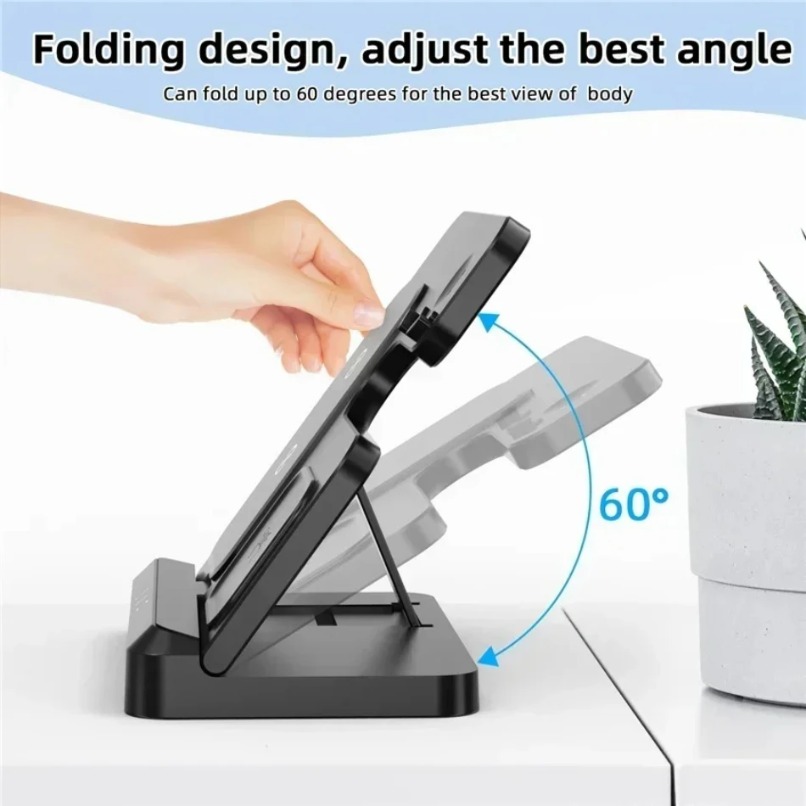 3 in 1 Wireless Charger Statio - Cooling Rack Wire recension och pris