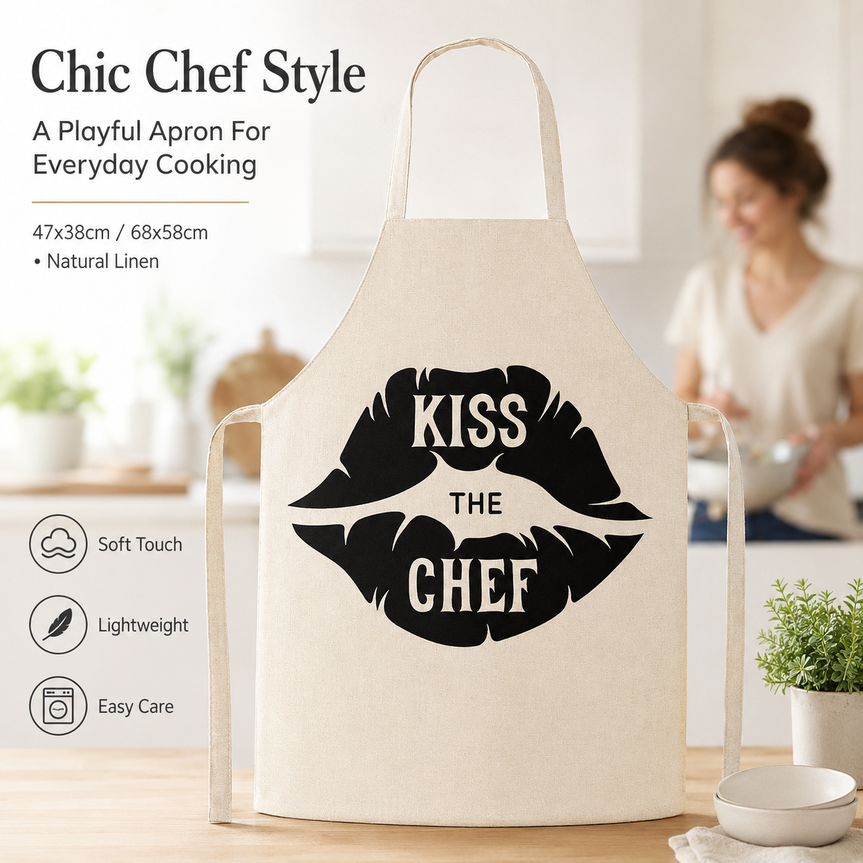Funny Quote Letter Print Linen - Kitchen Baking Quotes recension och pris