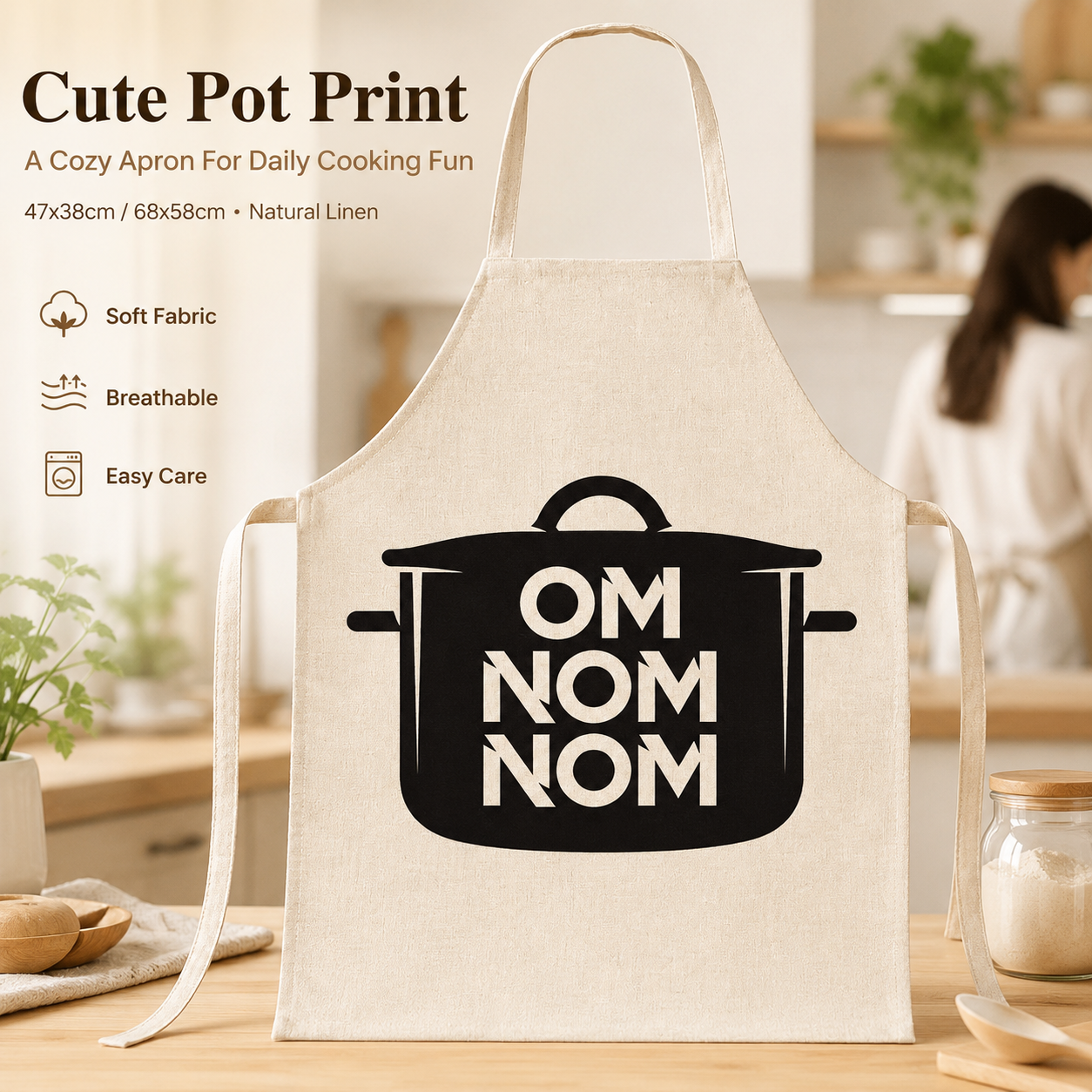 Funny Quote Letter Print Linen - Kitchen Baking Quotes recension och pris