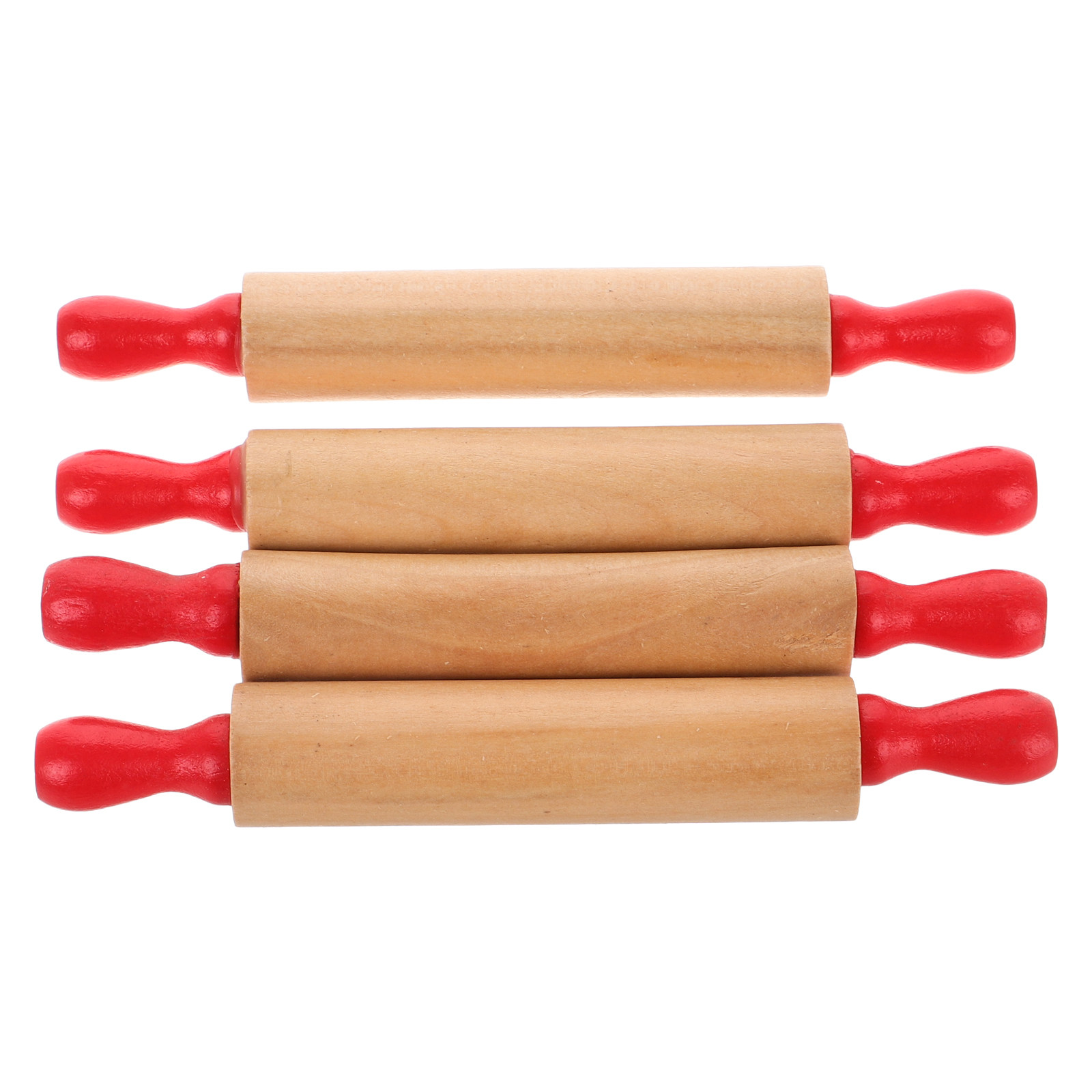 4Pcs Mini Wooden Rolling Pins  - Baking Kitchen Kids recension och pris